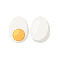 Boiled egg vector design illustration