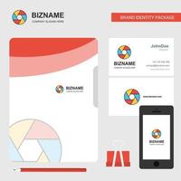 Camera shutter Business Logo File Cover Visiting Card and Mobile App Design Vector Illustration