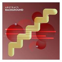 Abstract line background with brown background vector