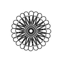 Artistic Circle Shape Made From Paper Clip Composition for Decoration, Ornate, Logo, Website, Art Illustration or Graphic Design Element. Vector Illustration