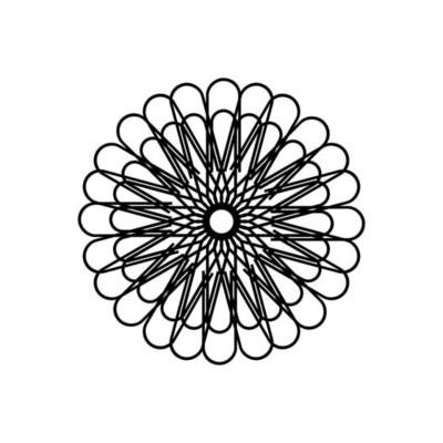 Artistic Circle Shape Made From Paper Clip Composition for Decoration, Ornate, Logo, Website, Art Illustration or Graphic Design Element. Vector Illustration