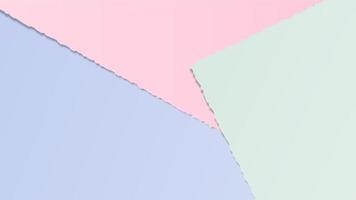 Colored paper background with geometric shapes in pastel colours vector