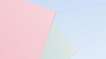 Colored paper background with geometric shapes in pastel colours vector