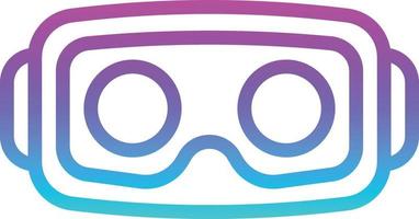 vr wifi technology headset - gradient icon vector