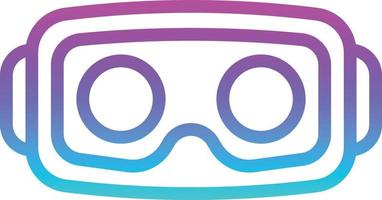 vr wifi technology headset - gradient icon vector