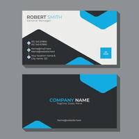 Double sided Corporate business card template design vector
