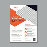 Corporate flyer template design for your company vector