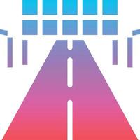 goal racing winner road flag - solid gradient icon vector