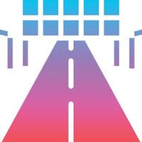 goal racing winner road flag - solid gradient icon vector