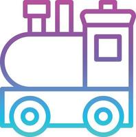 toy train kids wood - gradient icon vector