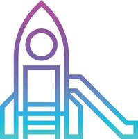 playground park carnival slider - gradient icon vector