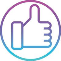 guarantee good excellance - gradient icon vector