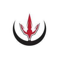Trident Logo Template vector icon