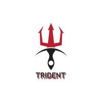 Trident Logo Template vector icon