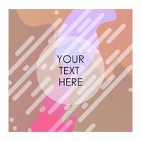 Colorful background with typography vector