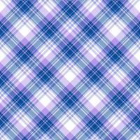 Seamless pattern in dark blue, light violet and white colors for plaid, fabric, textile, clothes, tablecloth and other things. Vector image. 2