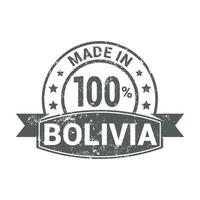 Bolivia stamp design vector