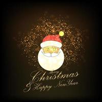 Merry Christmas and Happy new Year Abstract Glitter background vector