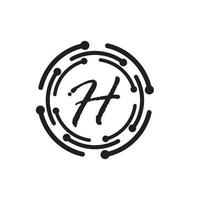 Letter H logo icon vector design template elements