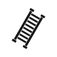 Firefighter ladder black simple icon vector