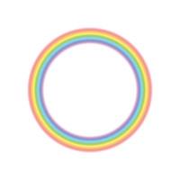 Radial rainbow icon in realistic style vector