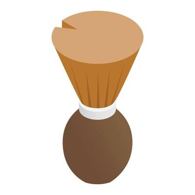 Brush hairdresser isometric 3d icon