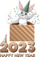 Year of the Rabbit Happy New Year Banner vector