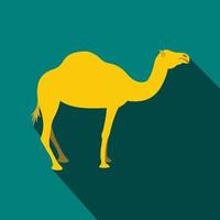Camel icon, flat style vector