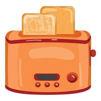 Bread toaster icon cartoon vector. Toast machine vector