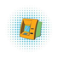 ATM icon, comics style vector