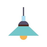 Lamp flat icon vector