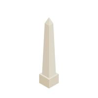 Obelisk in the temple of Karnak icon vector