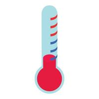 Thermometer icon, isometric 3d style vector