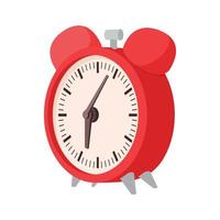 Alarm clock icon, cartoon style vector