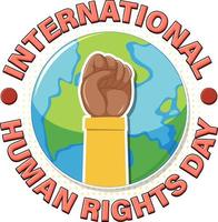 International Human Rights Day Banner Design vector