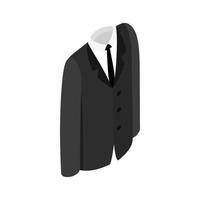 Male suit icon vector