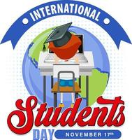 International Students Day Banner Design vector