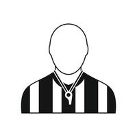 Referee black simple icon vector