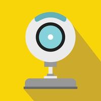 Webcam icon in flat style vector