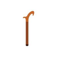 Walking cane icon, isometric 3d style vector