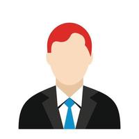 icono de avatar de empresario vector