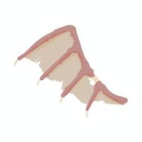 Dragon wing icon, cartoon style vector