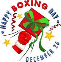 Happy Boxing Day banner design vector