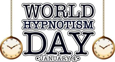 World hypnotism day January icon vector