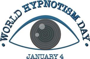 World hypnotism day January icon vector