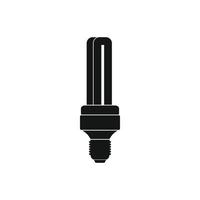 icono de lámpara tubular, estilo simple vector