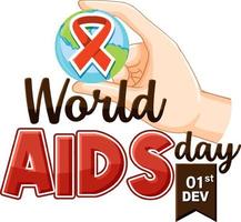 World AIDS Day Poster Design vector
