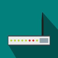 Router icon in flat style vector