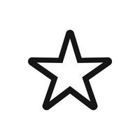 icono de estrella, estilo simple vector