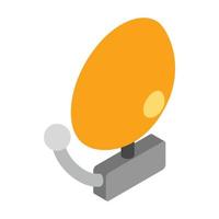 School bell icon, isometric 3d style vector